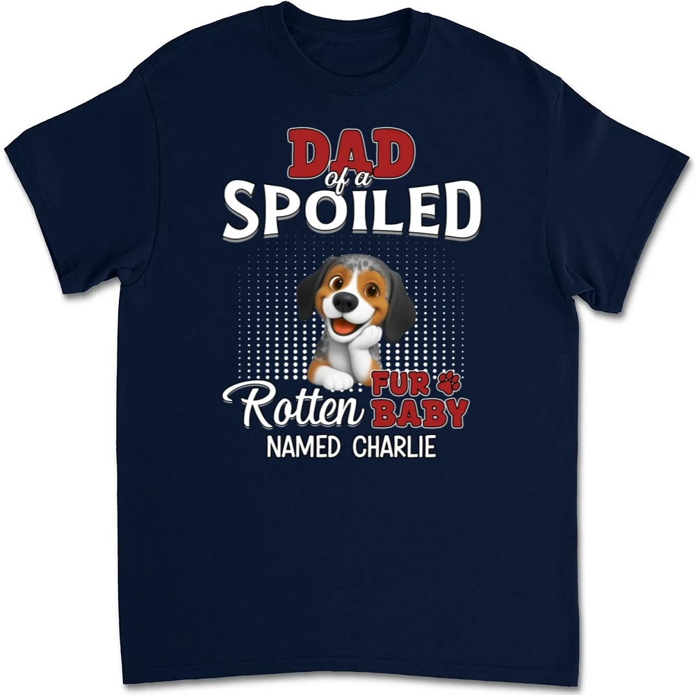Thinking About My Spoiled Babies Dark Ver - Personalized Custom Unisex T-shirt - Image 7