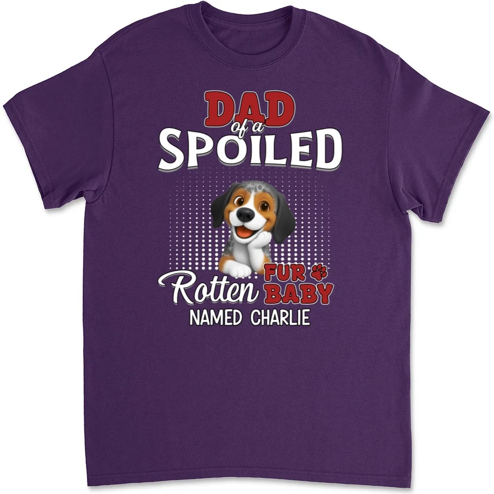 Thinking About My Spoiled Babies Dark Ver - Personalized Custom Unisex T-shirt - Image 9