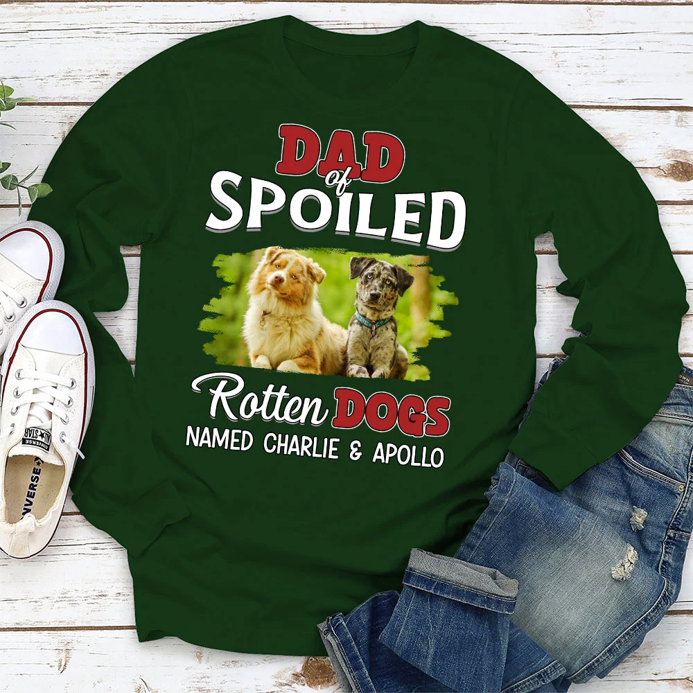 Thinking About My Spoiled Baby Photo - Personalized Custom Long Sleeve T-Shirt - Image 3
