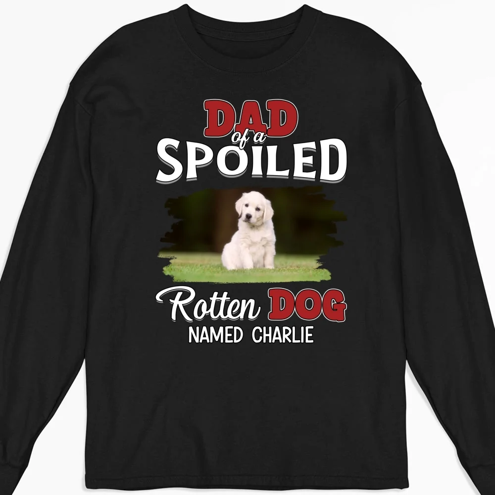 Thinking About My Spoiled Baby Photo - Personalized Custom Long Sleeve T-Shirt - Image 4