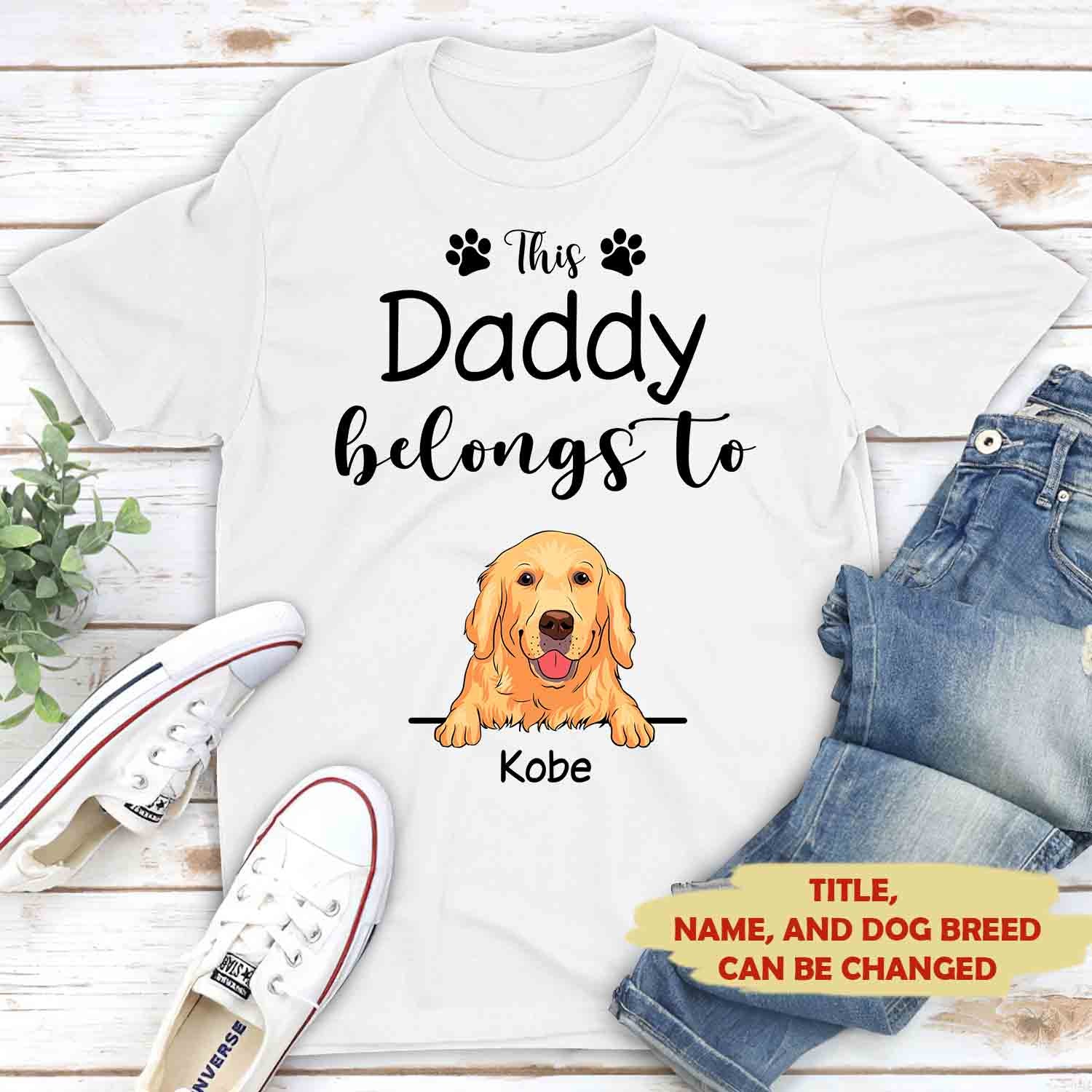 This Grandma Belongs to - Personalized Custom Unisex T-shirt - Image 3