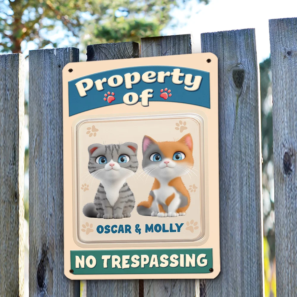 This Is My Property - Personalized Custom 3D Effect Metal Sign - Image 2
