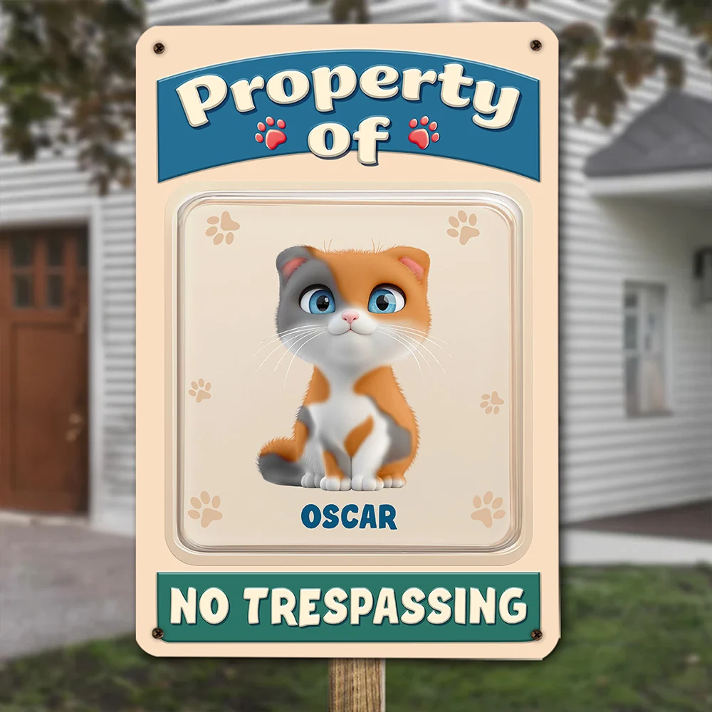 This Is My Property - Personalized Custom 3D Effect Metal Sign - Image 5