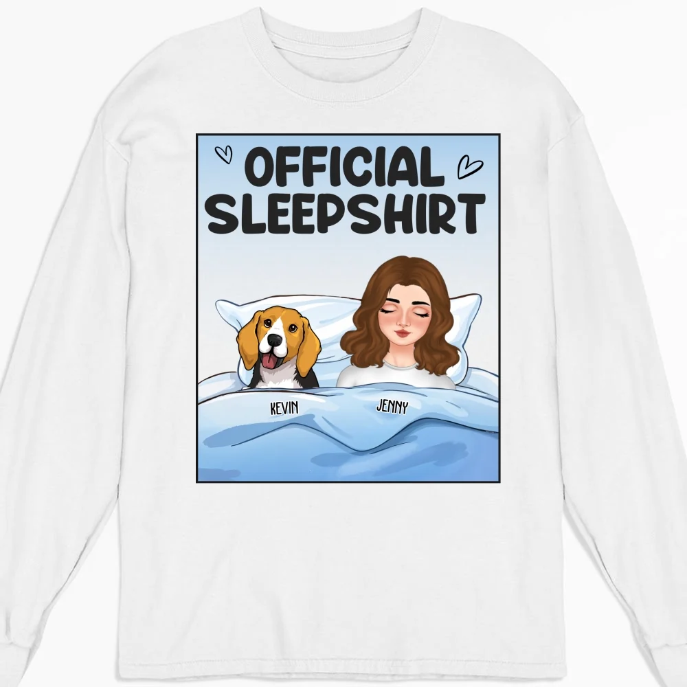 This Is My Sleepshirt - Personalized Custom Long Sleeve T-shirt - Image 7