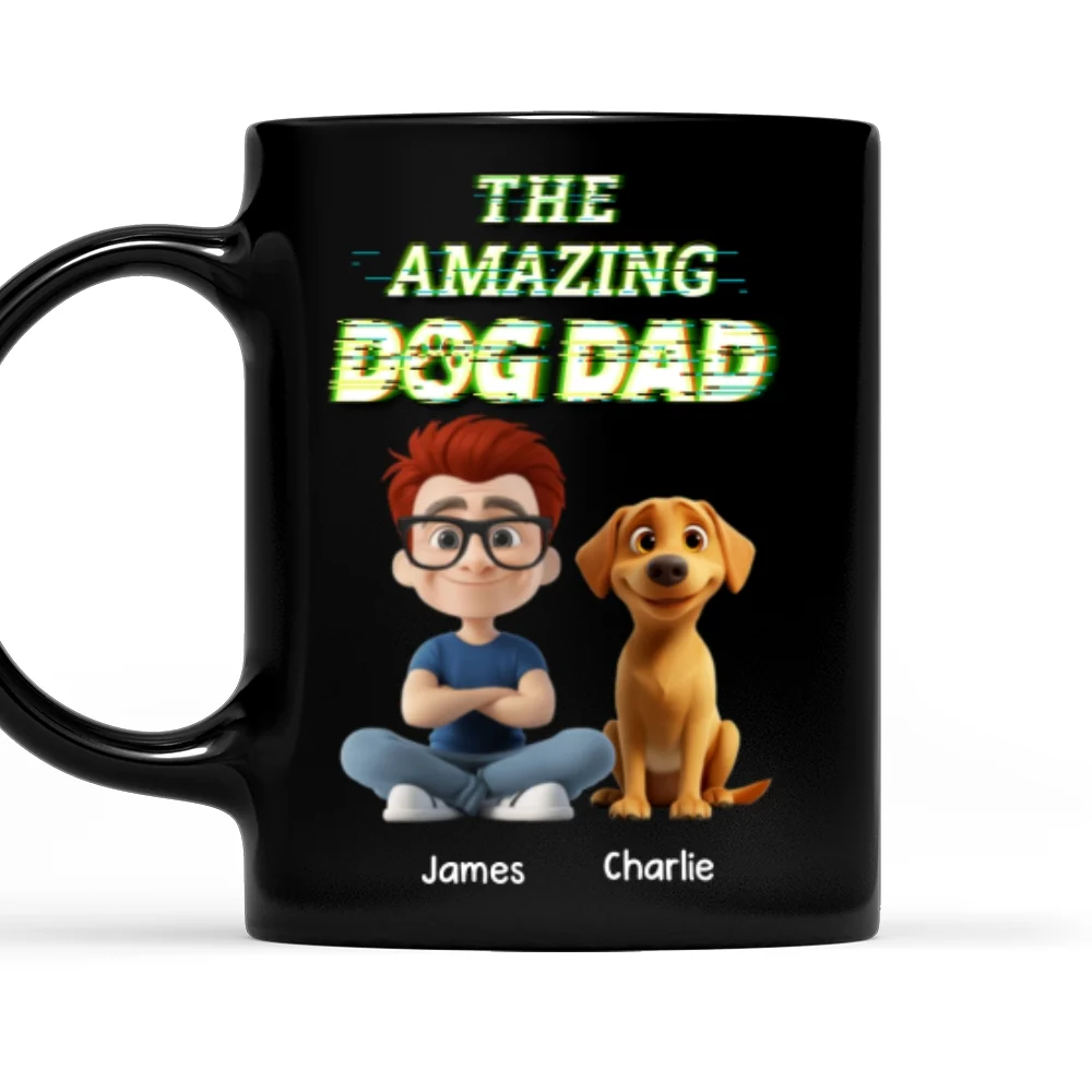 This Is Our Awesome Dog Dad - Personalized Custom Coffee Mug - Image 7