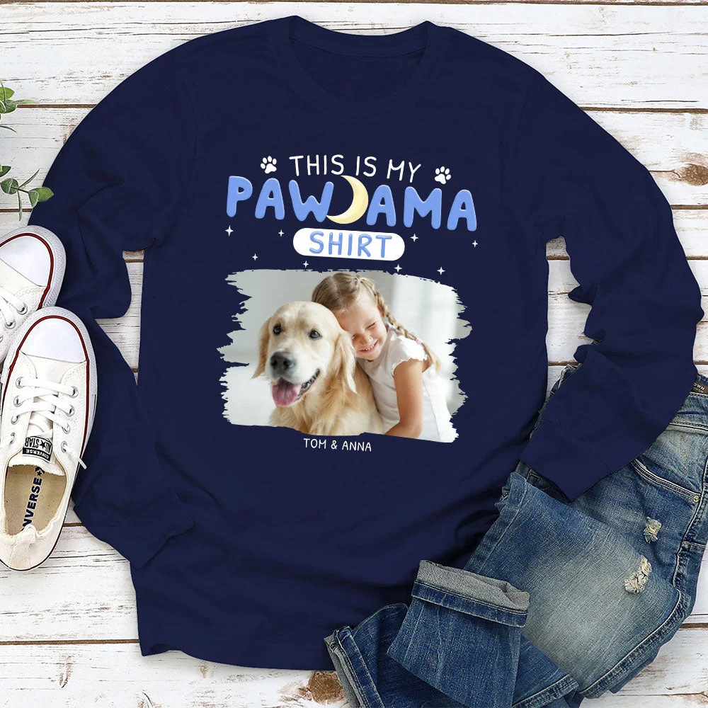 This Is Pajama Photo - Personalized Custom Long Sleeve T-shirt - Image 2