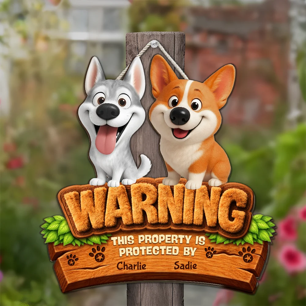 This Property Is Under Protection - Personalized Custom Wood Sign - Image 2