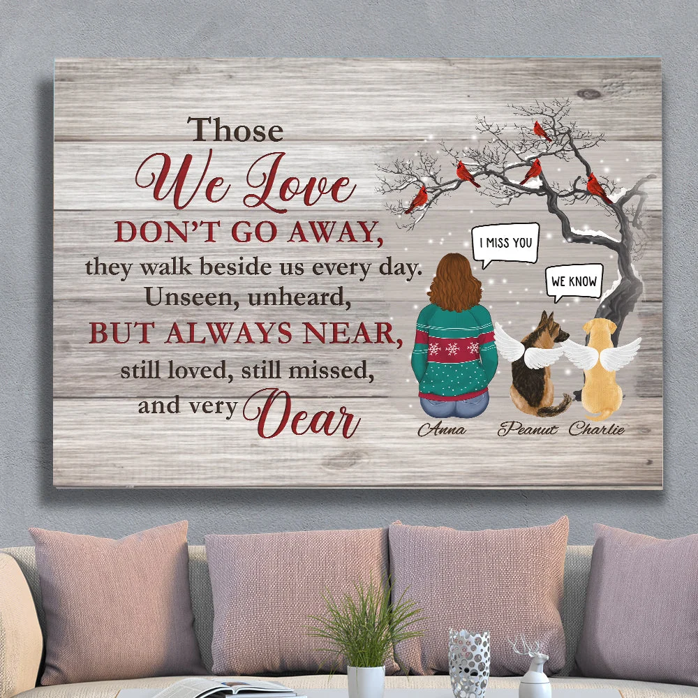 Those We Love Don't Go Away - Personalized Custom Canvas Print - Image 4