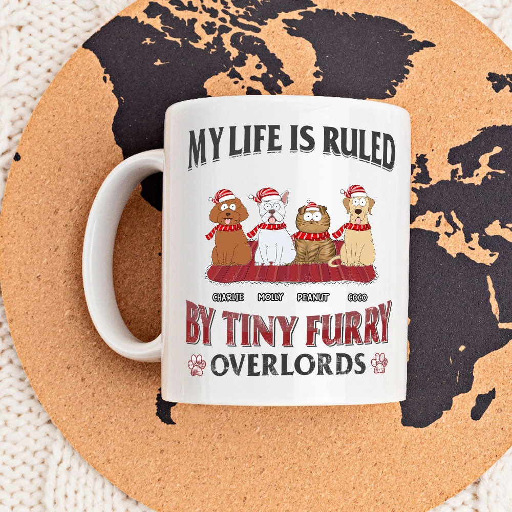 Tiny Furry Overlords - Personalized Custom Coffee Mug - Image 3