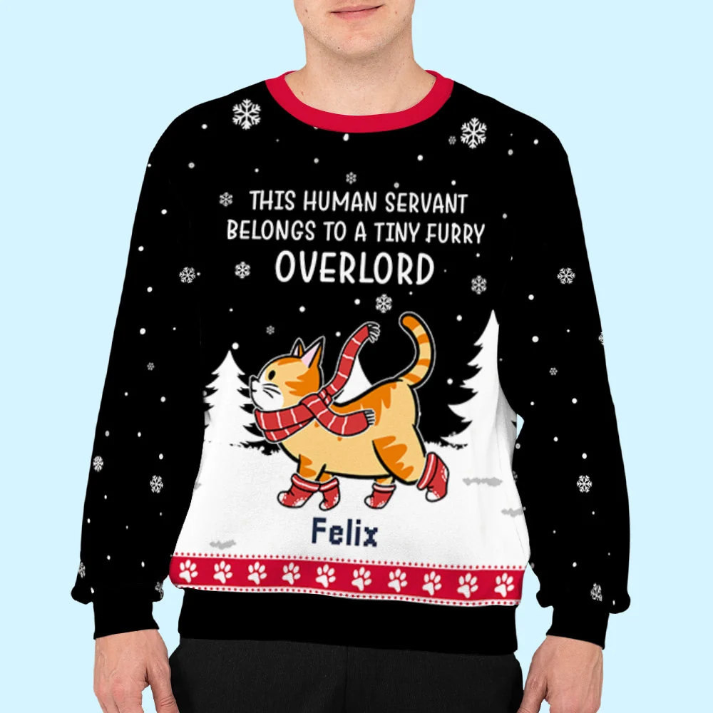 Tiny Furry Overlords - Personalized Custom All-Over-Print Sweatshirt - Image 6