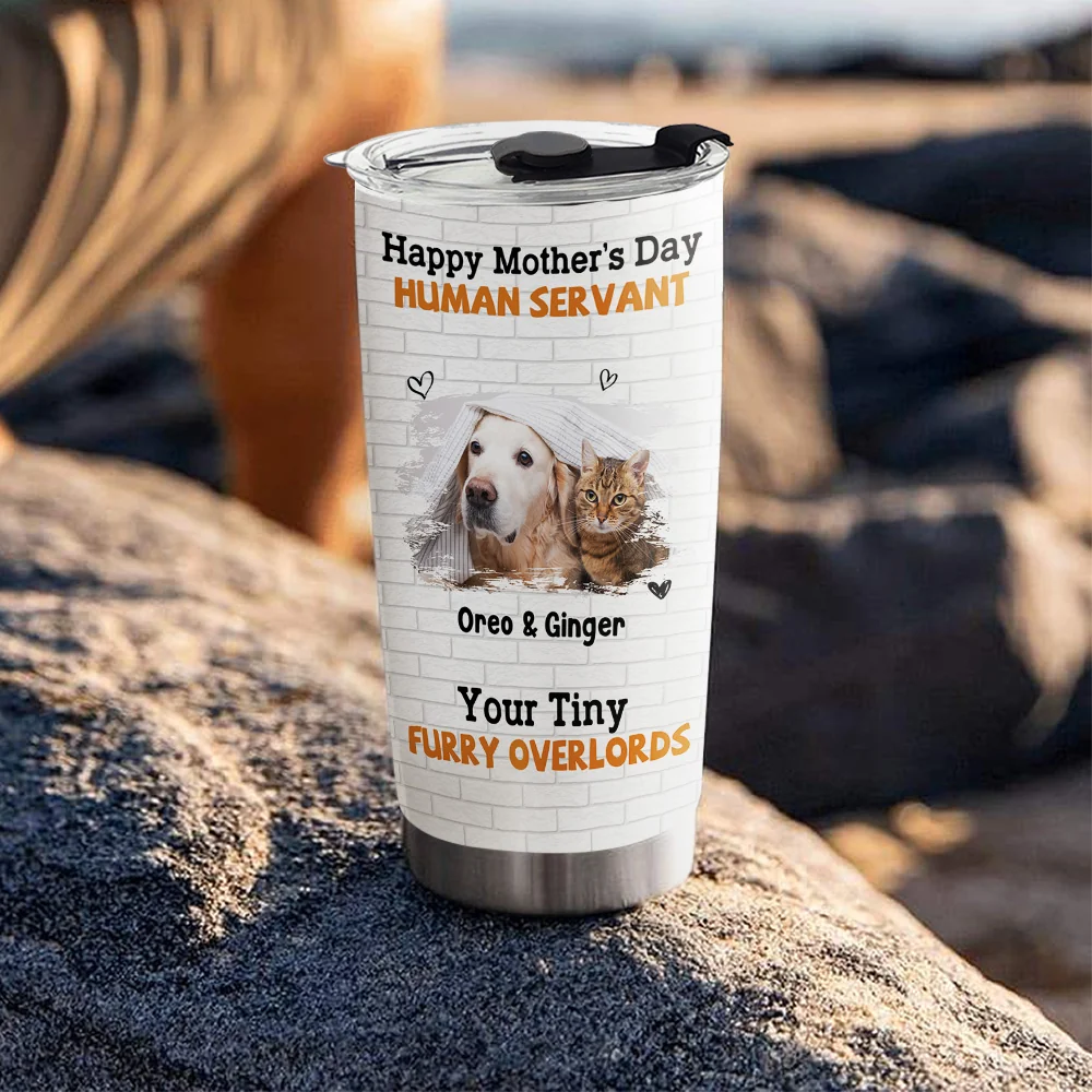 Tiny Pet Overlord Photo - Personalized Custom Tumbler
