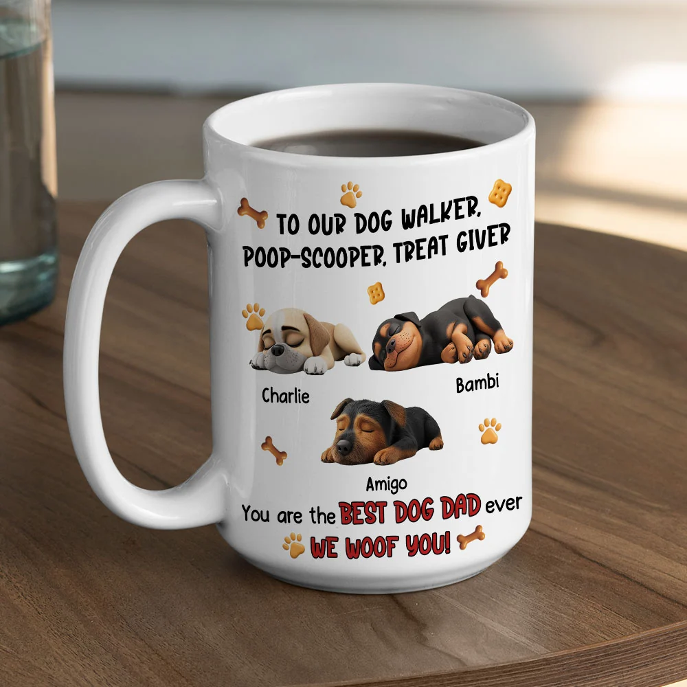 To My Best Dog Walker - Personalized Custom Coffee Mug - Image 5