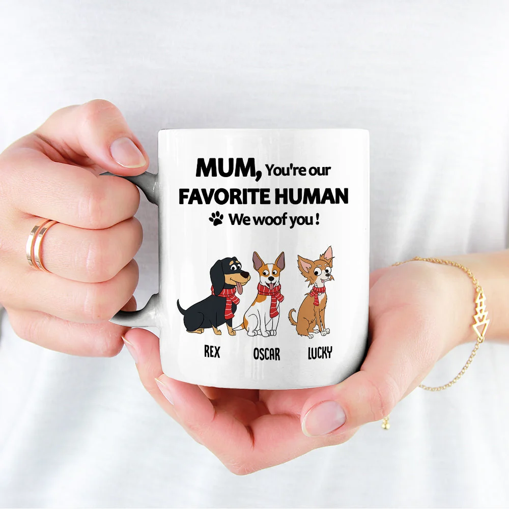 To My Favorite Human - Personalized Custom Coffee Mug - Image 4