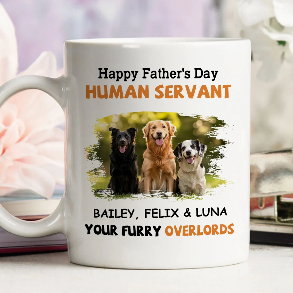 To My Human Servant Photo - Personalized Custom Coffee Mug - Image 3
