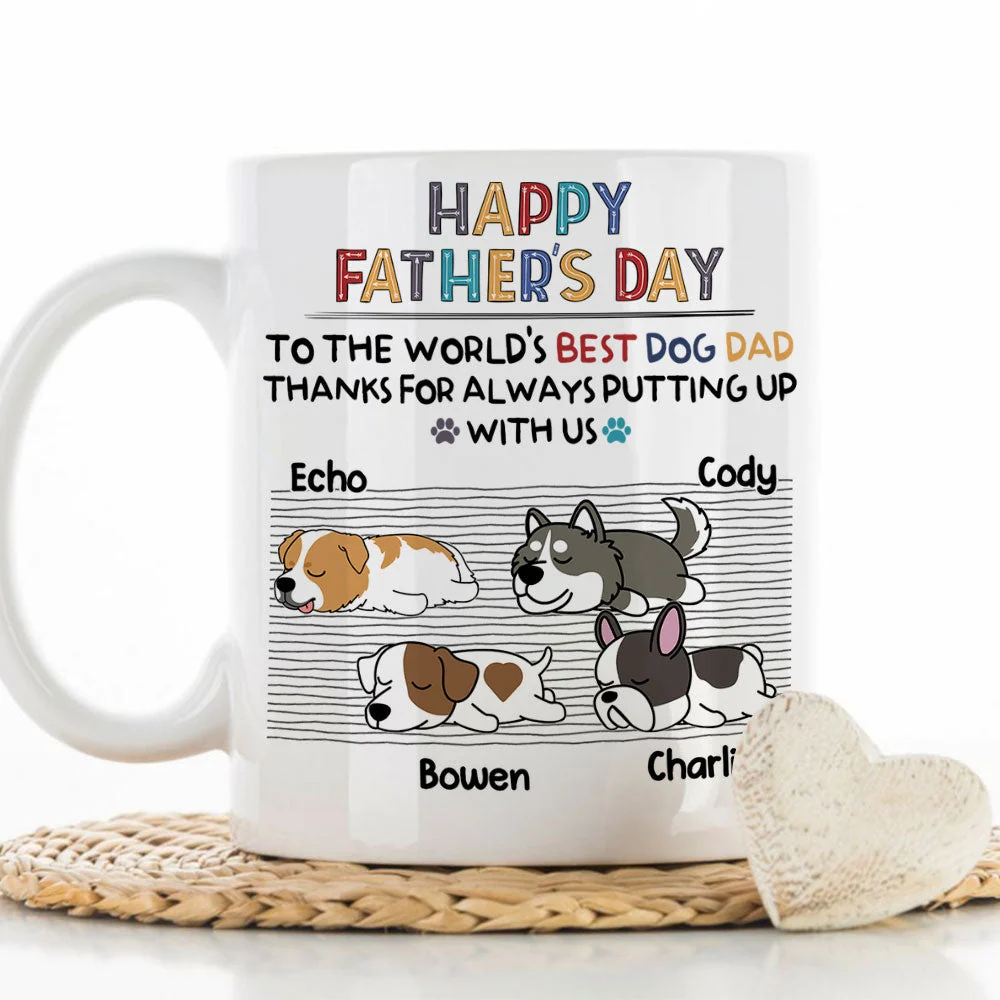 To The Best Dog Mom - Personalized Custom Coffee Mug - Image 3