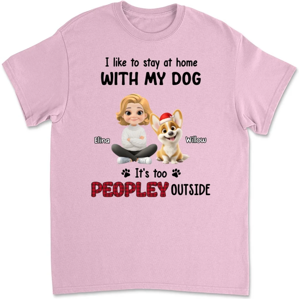 Too Peopley Outside - Personalized Custom Unisex T-Shirt - Image 8