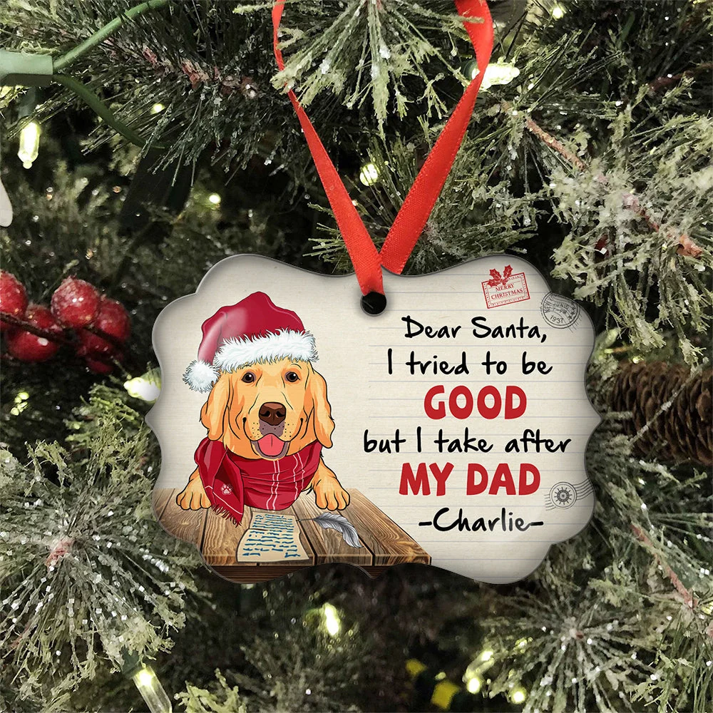 Tried To Be Good - Personalized Custom Aluminum Ornament - Image 3