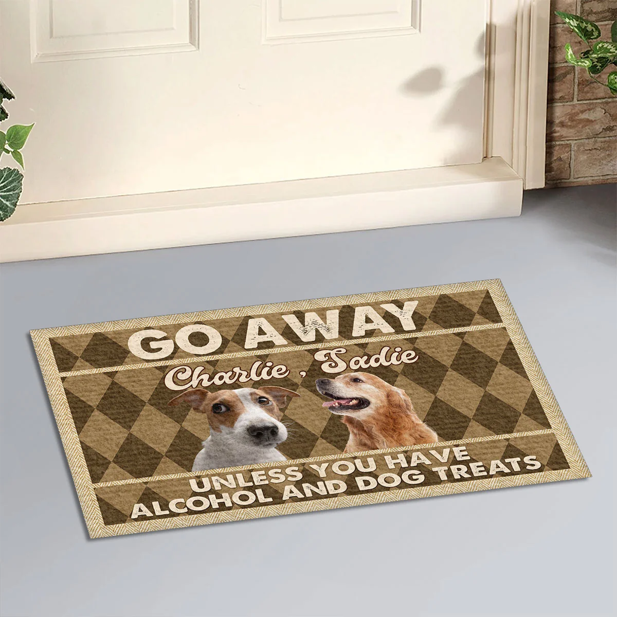 Unless You Have Alcohol And Dog Treats Photo - Personalized Custom Doormat - Image 2