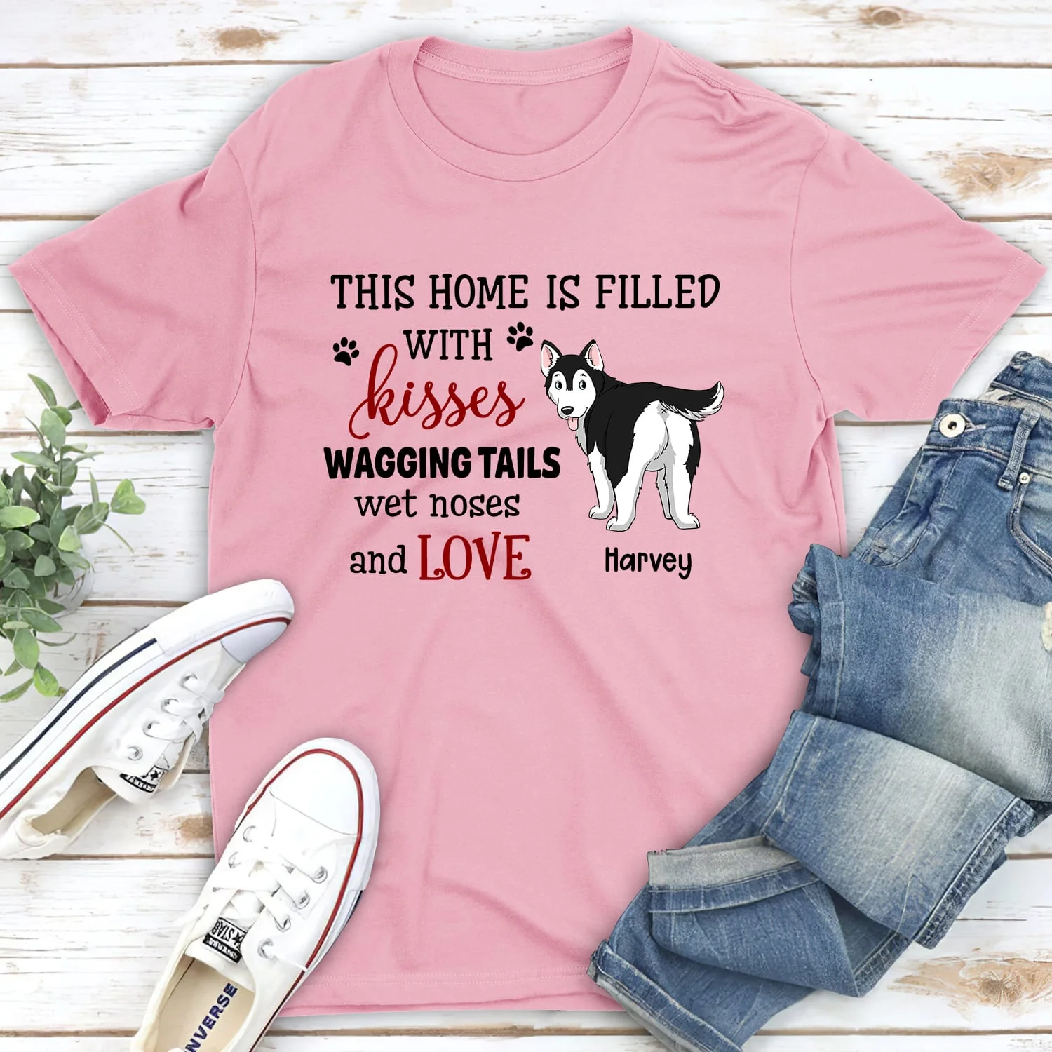 Wagging Tails - Personalized Custom Unisex T-shirt - Image 4