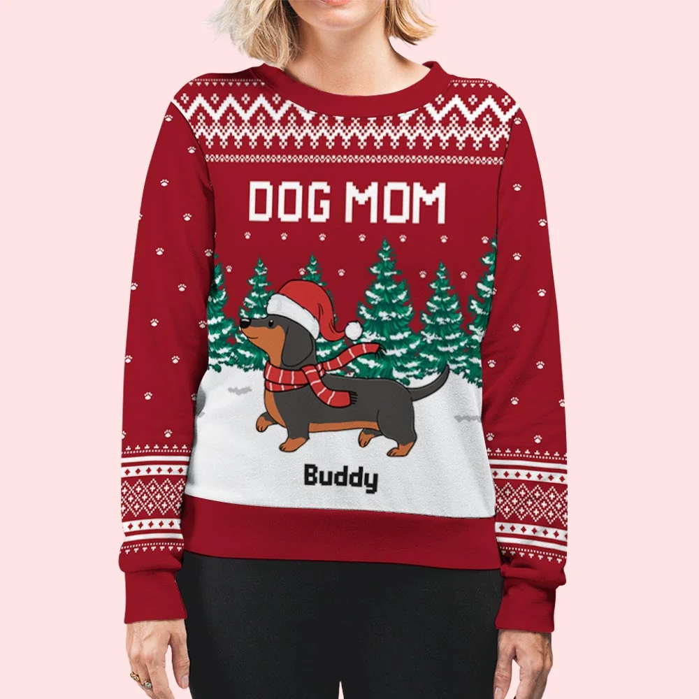 Walking in Snow - Personalized Custom All-Over-Print Sweatshirt - Image 6