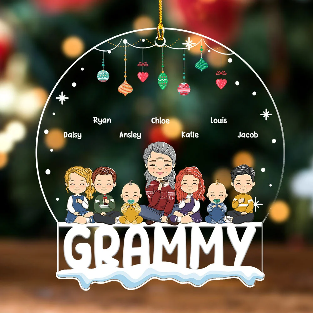 Warmly Christmas - Personalized Custom Acrylic Ornament - Image 4