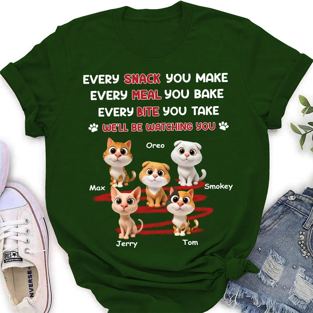 Watching You Forever Pet Version - Personalized Custom Women's T-Shirt - Image 4