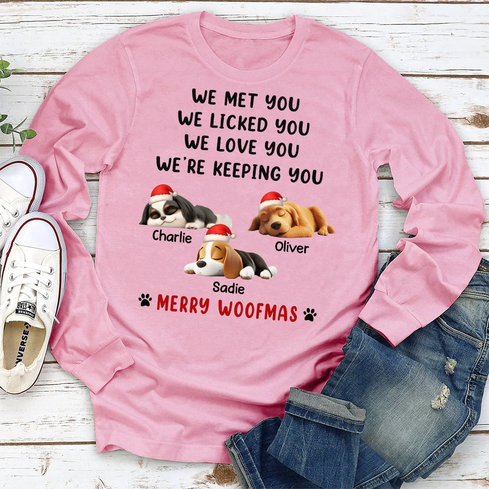 We Licked And Love You Ver Christmas  - Personalized Custom Long Sleeve T-Shirt - Image 4