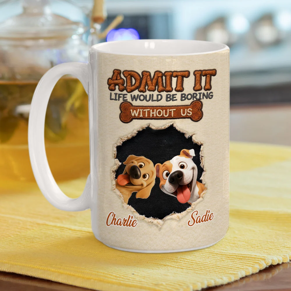 We Make Life Less Boring - Personalized Custom Coffee Mug - Image 5