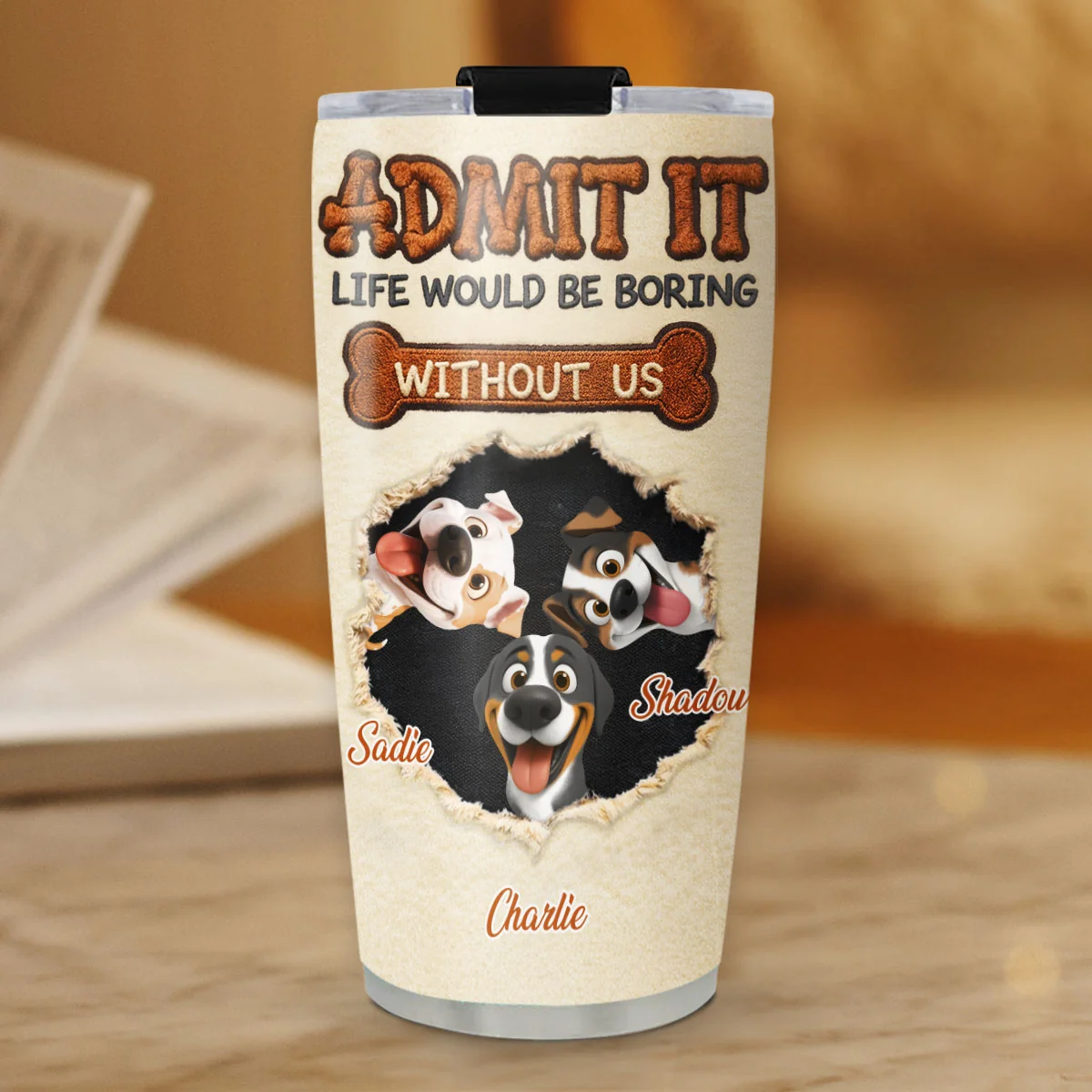 We Make Life Less Boring - Personalized Custom Tumbler - Image 5