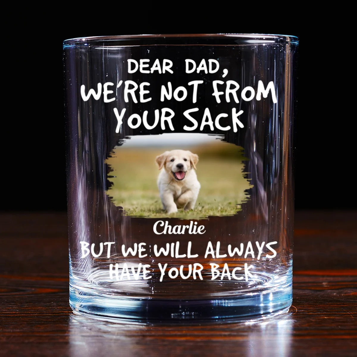 We Picked You Congrats Photo - Personalized Custom Whiskey Glass - Image 7