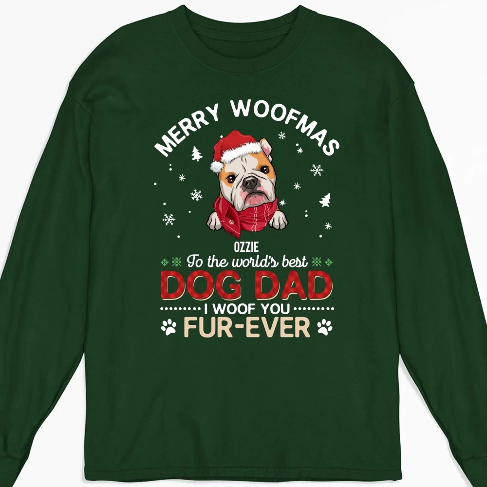 We Woof You - Personalized Custom Long Sleeve T-shirt - Image 5