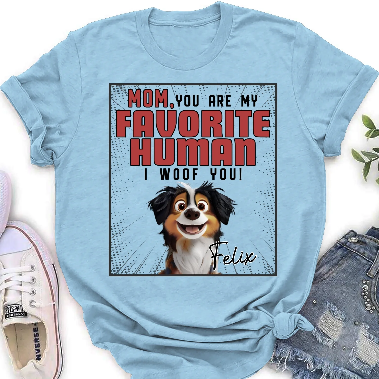 We Woof You - Personalized Custom Women's T-Shirt - Image 9