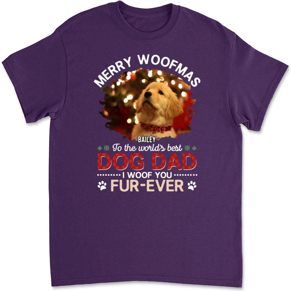 We Woof You Photo - Personalized Custom Unisex T-shirt - Image 6