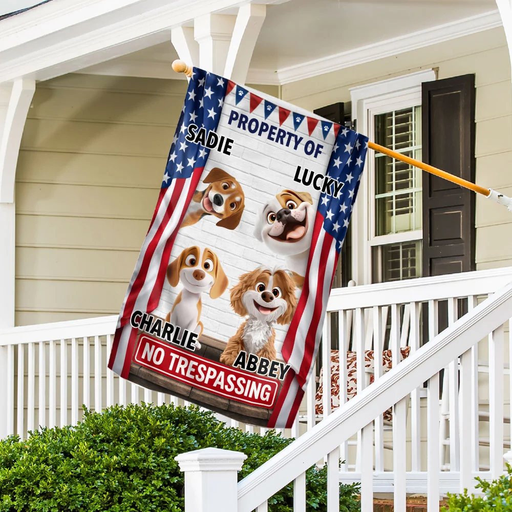 Welcome To My Property - Personalized Custom Flag - Image 5