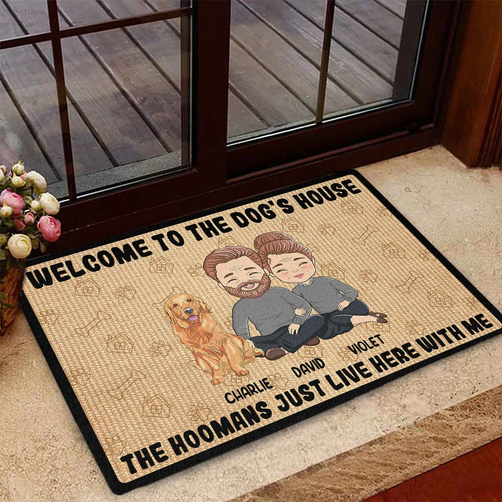 Welcome To The Dog House - Personalized Custom Doormat - Image 3