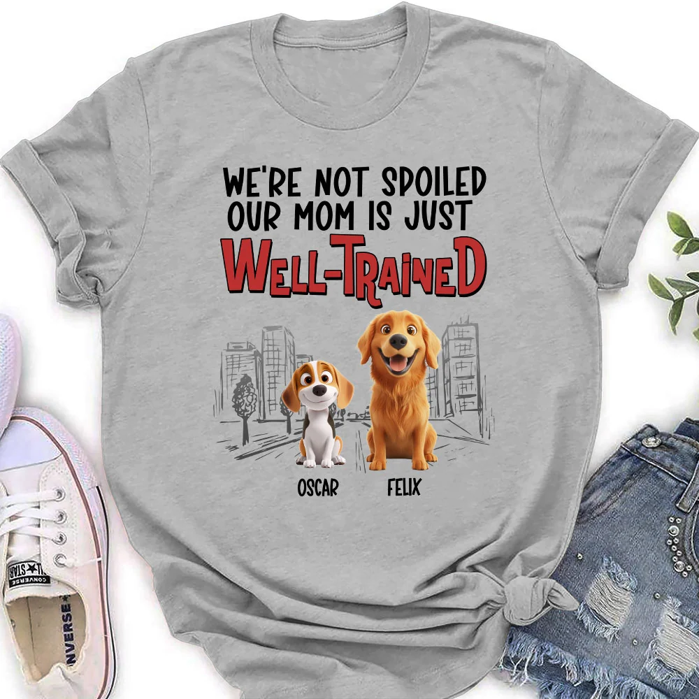 Well Trained Cartoon - Personalized Custom Women's T-Shirt - Image 3