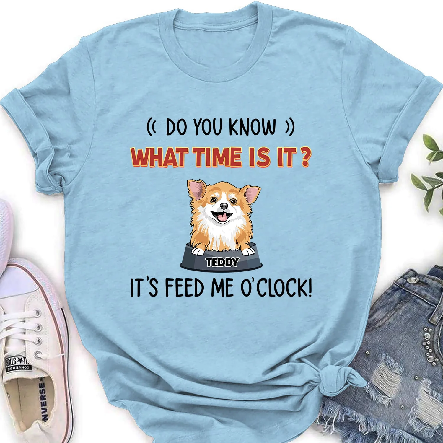 What Time Is It - Personalized Custom Women's T-shirt - Image 3