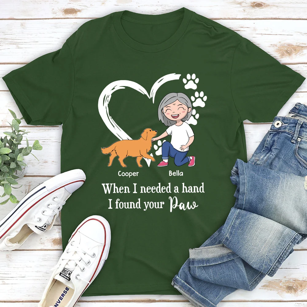 When I Needed A Hand - Personalized Custom Unisex T-shirt - Image 2