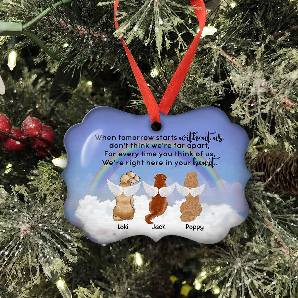 When Tomorrow Starts Without Me - Personalized Custom Aluminum Ornament - Image 3