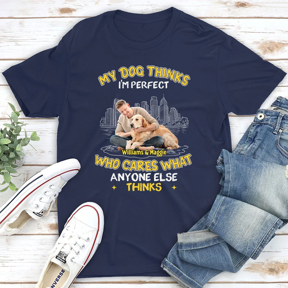 Who Cares About You Saying Photo - Personalized Custom Unisex T-shirt - Image 2