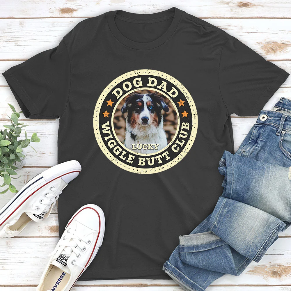 Wiggle Butt Club Photo - Personalized Custom Unisex T-shirt - Image 4