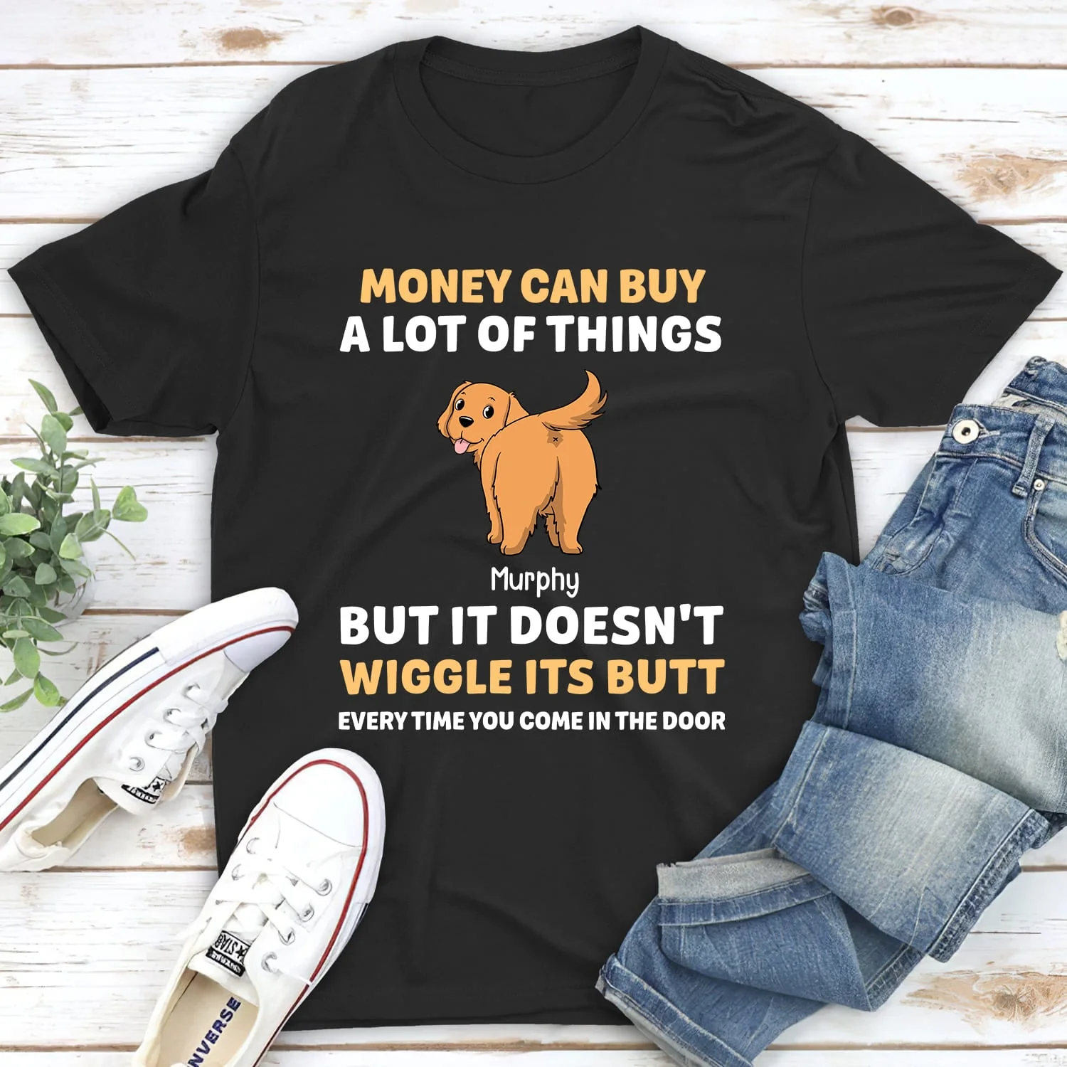 Wiggle Butt - Personalized Custom Unisex T-shirt