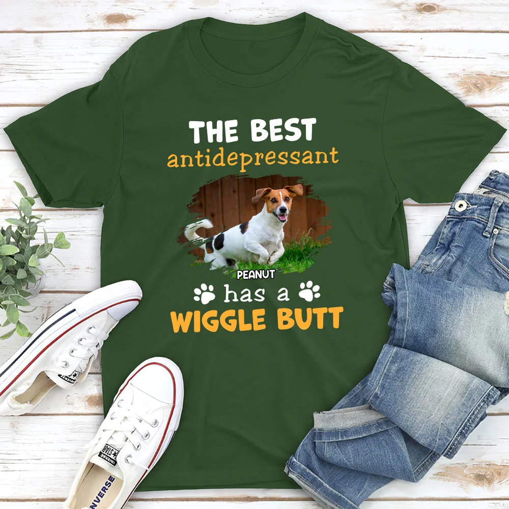Wiggle Butt Photo - Personalized Custom Unisex T-Shirt - Image 4