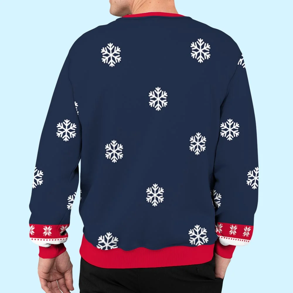Winter Dog Dad Mom - Personalized Custom All-Over-Print Sweatshirt - Image 5