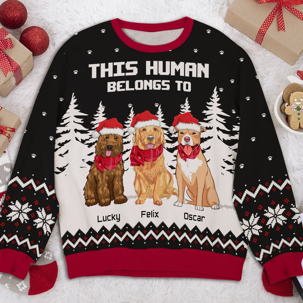 Winter Human Belong - Personalized Custom All-Over-Print Sweatshirt - Image 3