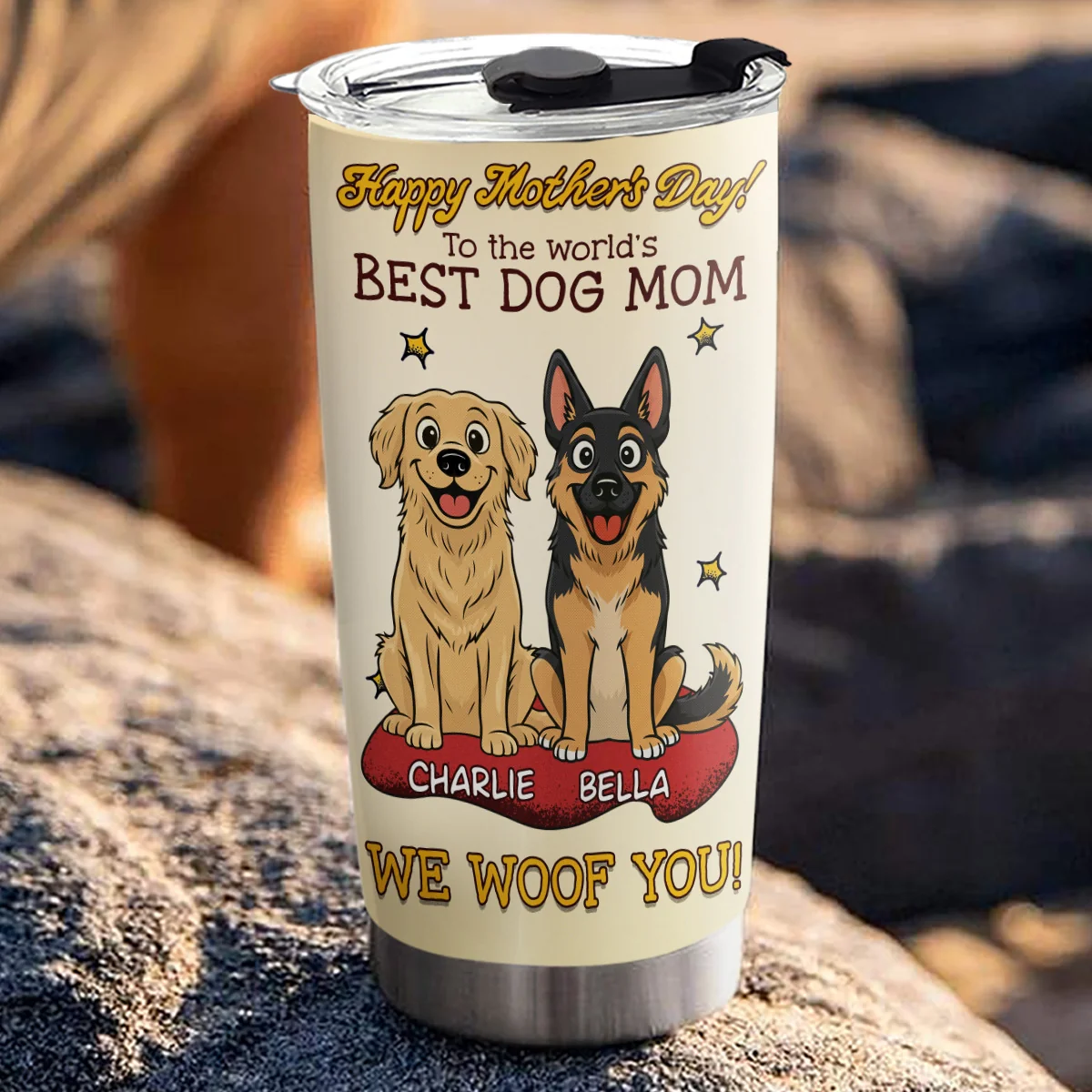 Wishing You A Happy Day - Personalized Custom Tumbler - Image 3