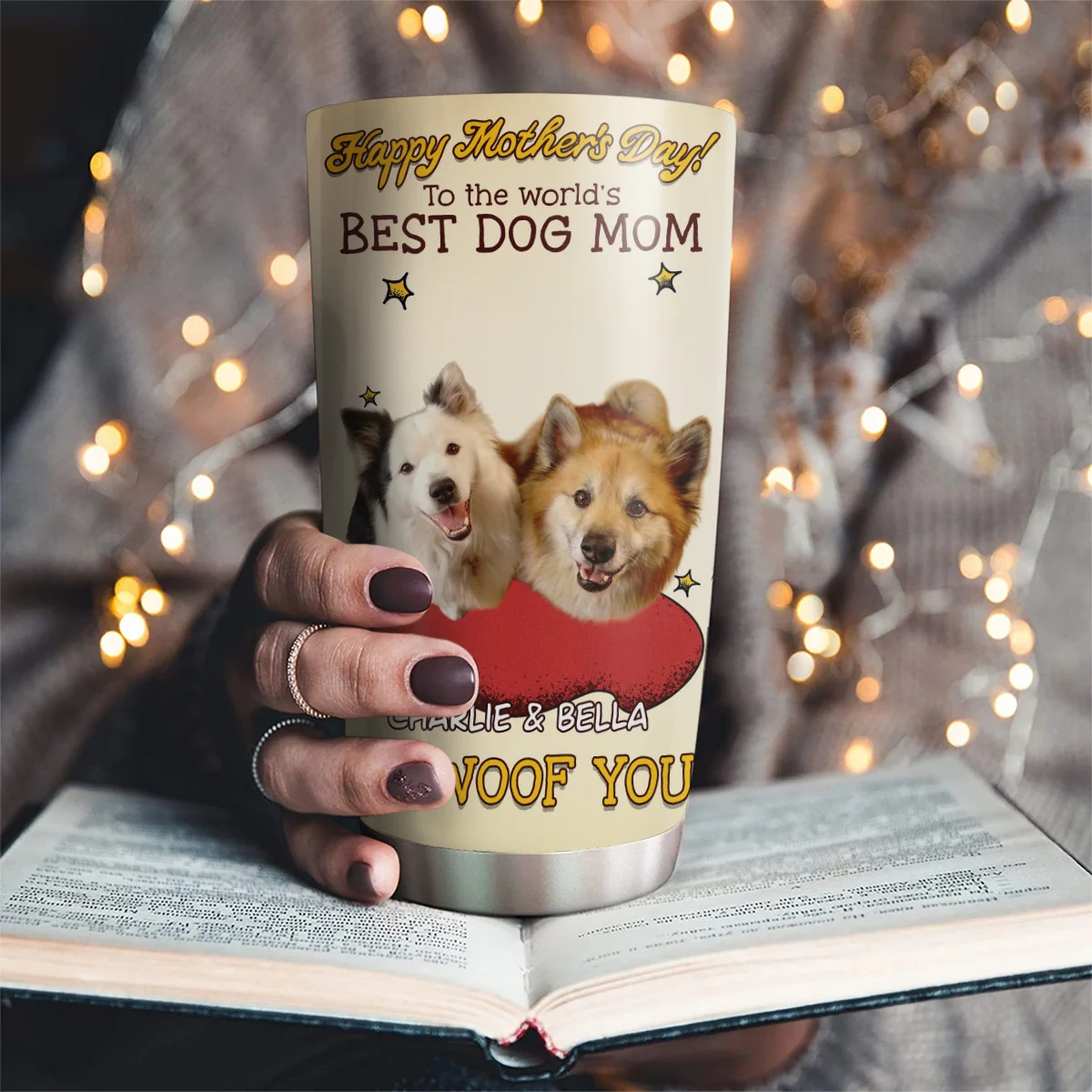 Wishing You A Happy Day Photo - Personalized Custom Tumbler - Image 4