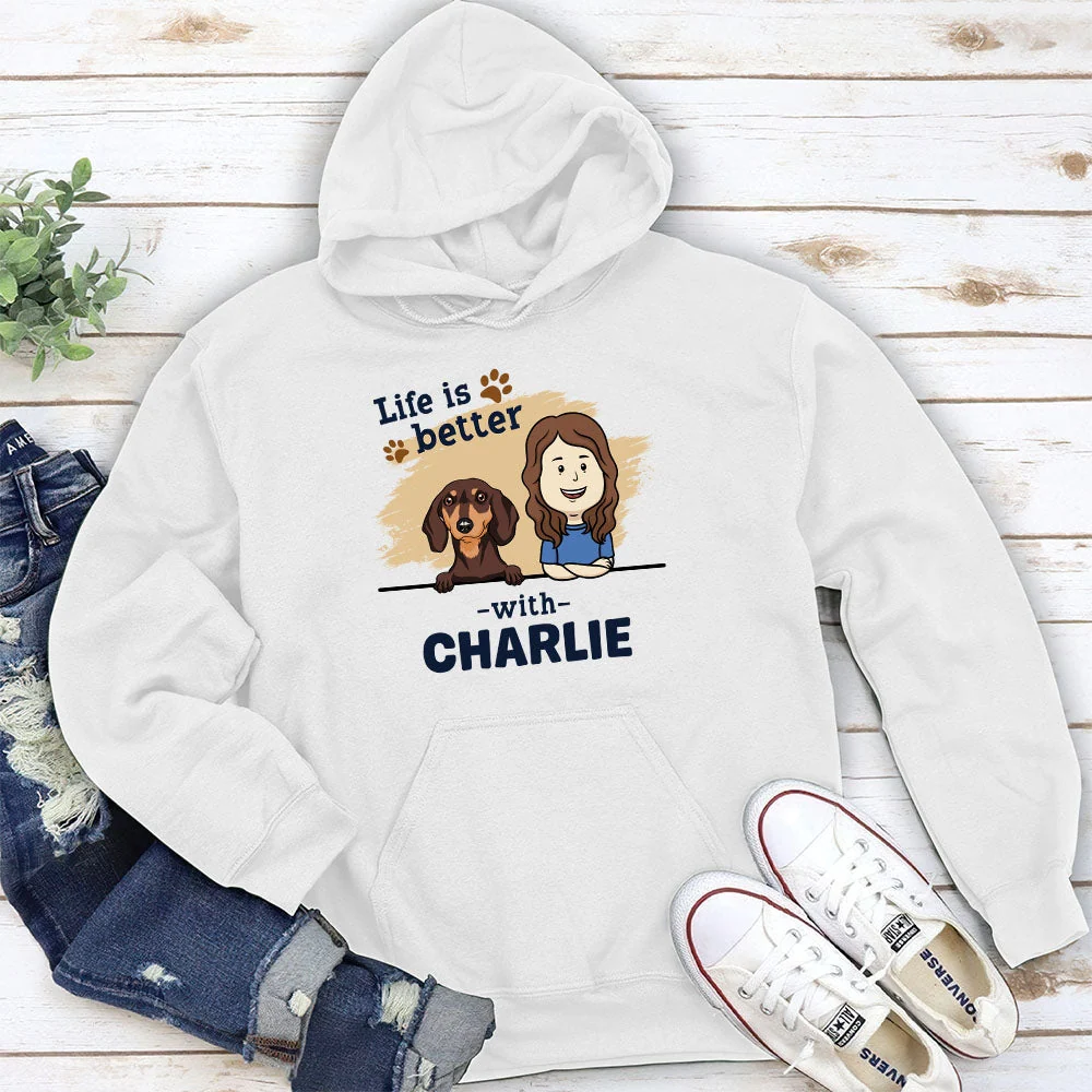 With Dog – Personalized Custom Hoodie - Image 2