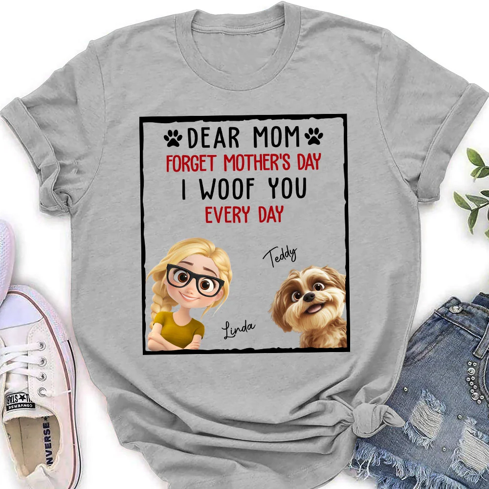 With My Dad - Personalized Custom Women's T-Shirt - Image 2