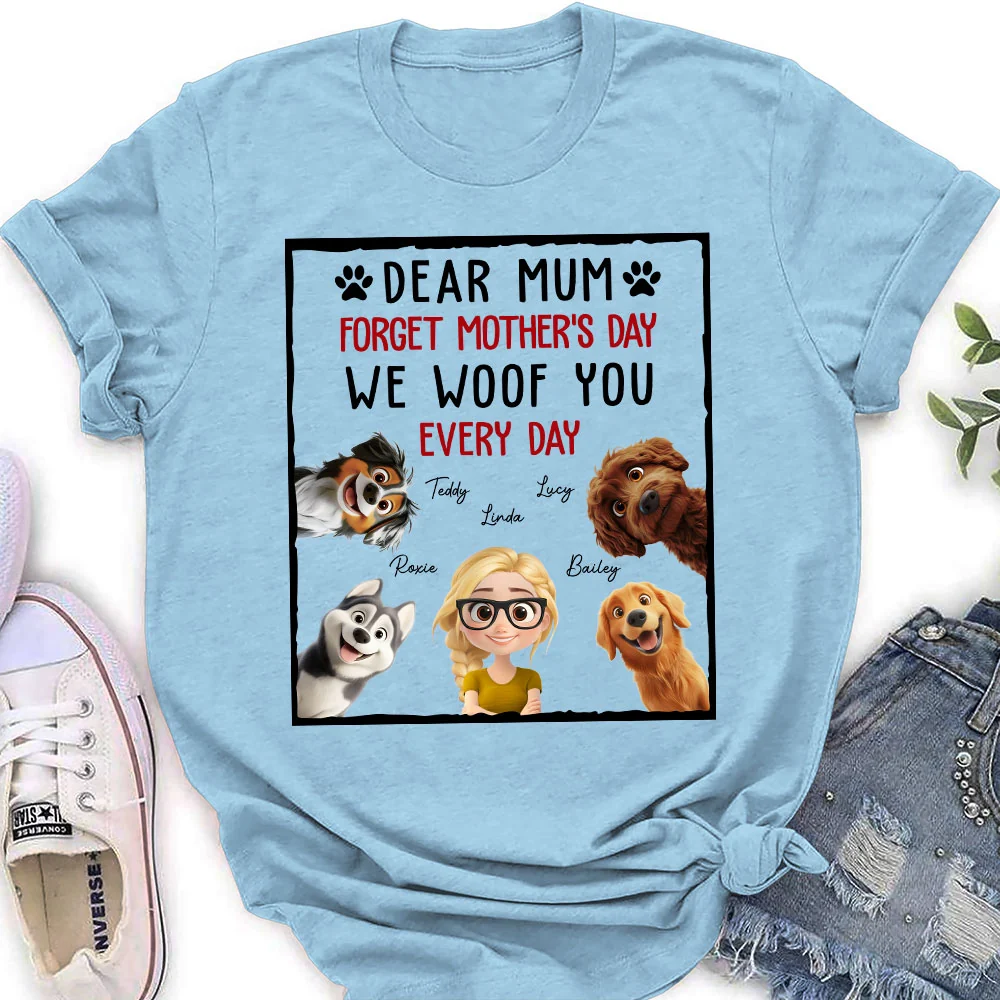 With My Dad - Personalized Custom Women's T-Shirt - Image 3